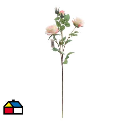 Vara de rosas con botn rosado 68 cm