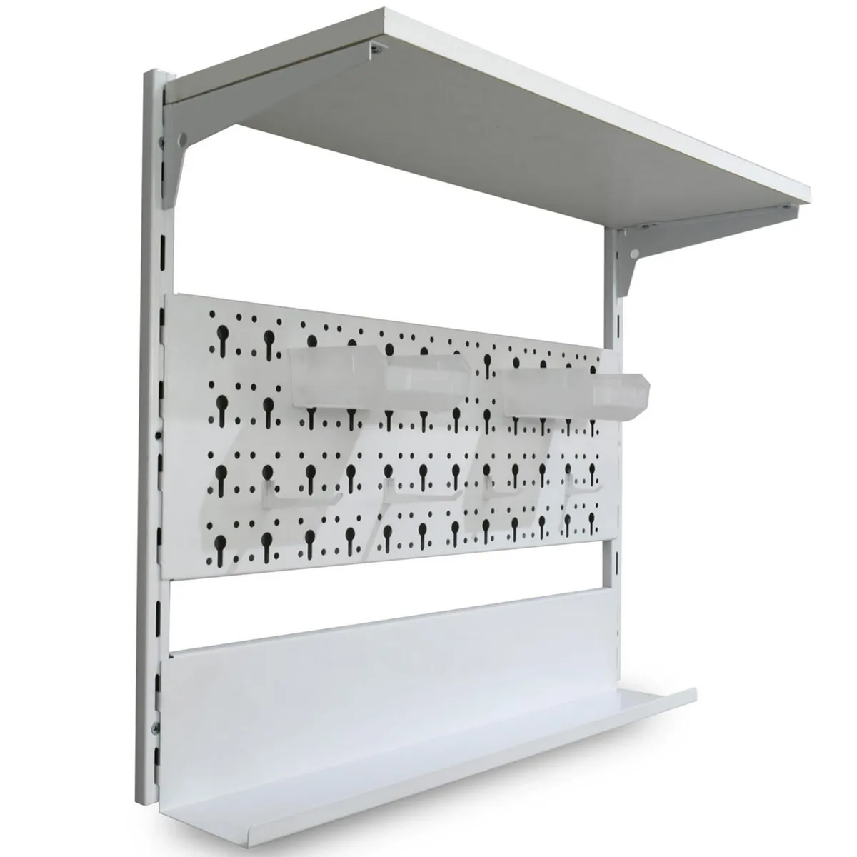 DUCASSE - Repisa Organiza Todo Acero 2 Nivel(es) 60x50x20 cm Blanco