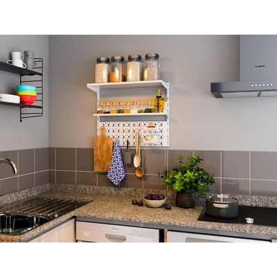 Imagen 2 del producto Repisa Organiza Todo Acero 2 Nivel(es) 60x50x20 cm Blanco