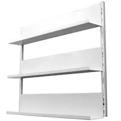 DUCASSE - Repisa Acero 3 Nivel(es) 60x50x10 cm Blanco