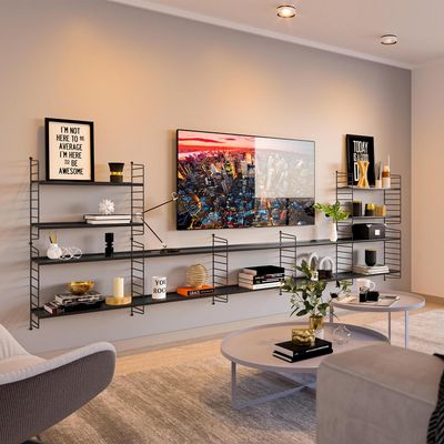 Imagen 2 del producto Repisa Vintage Multi Acero 14 Nivel(es) 300x100x20 cm Negro