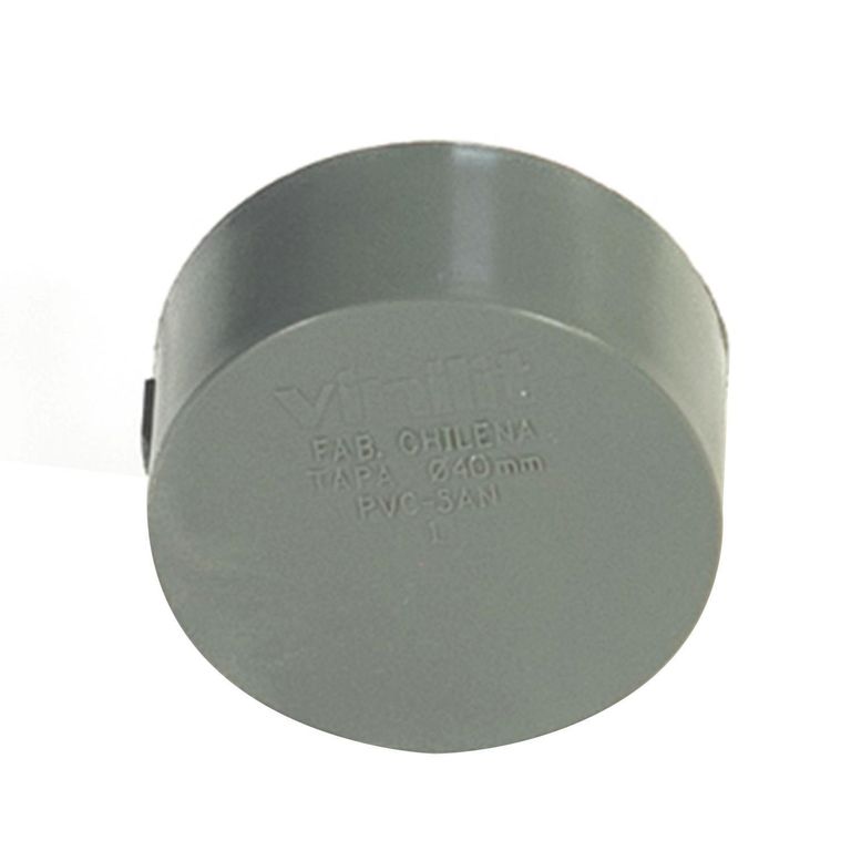 Tapa PVC-S Cementar 40mm Gris 1u | Sodimac Chile