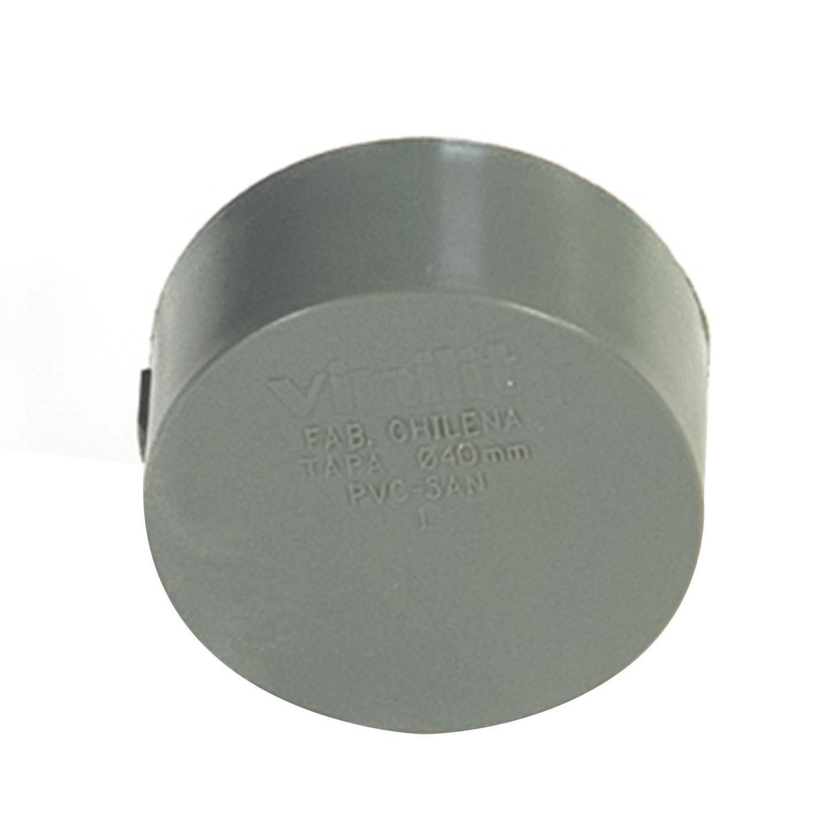 VINILIT - Tapa PVC-S Cementar 40mm Gris 1u