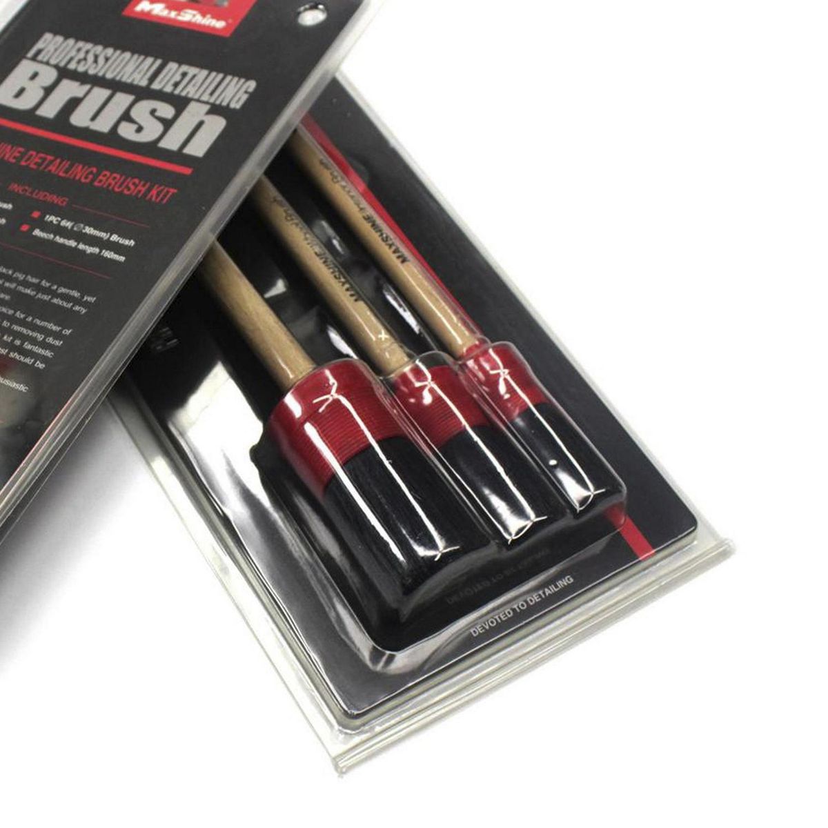 MAX SHINE - Set 3 cepillos multiuso auto