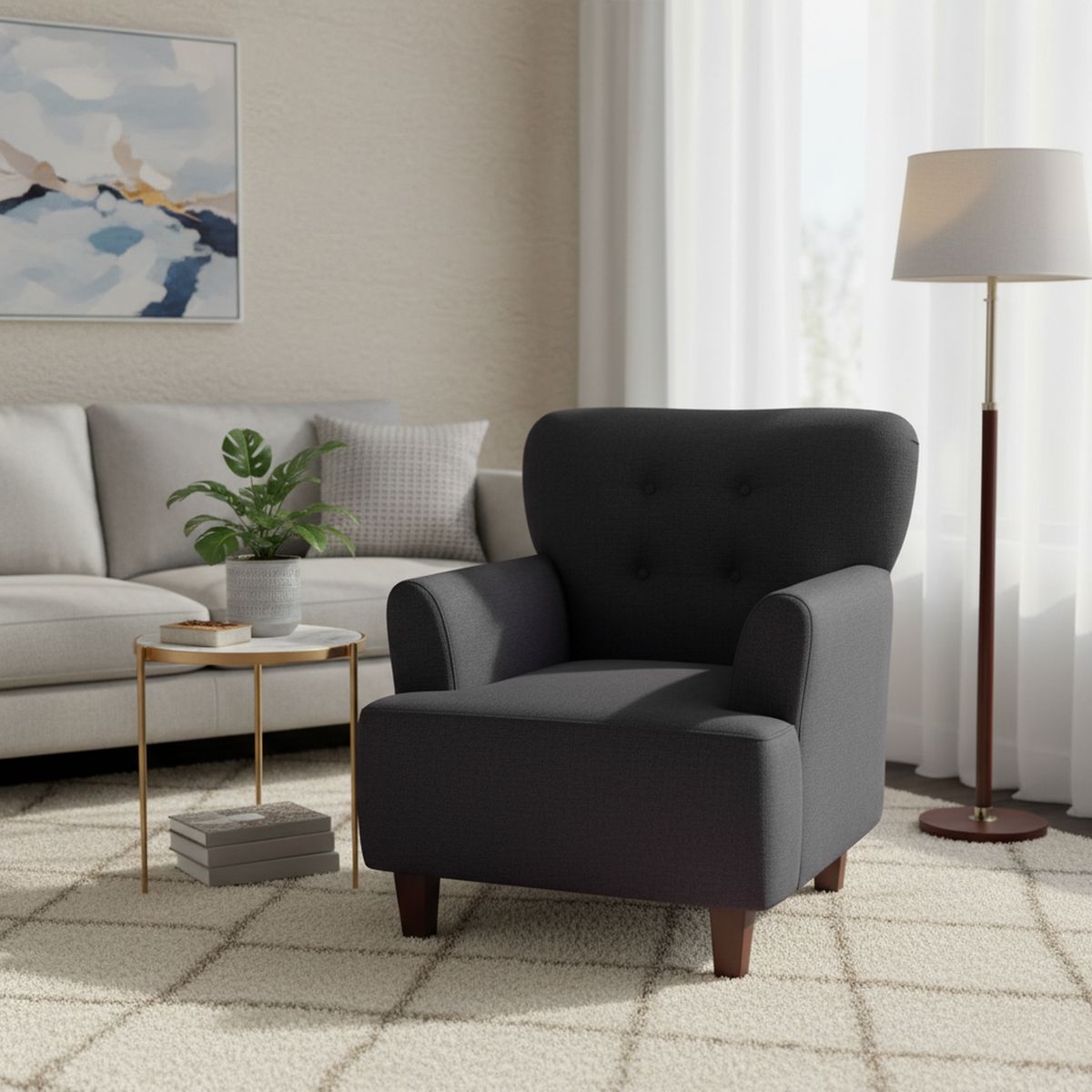 MASEL - Poltrona York 75x55x92 cm