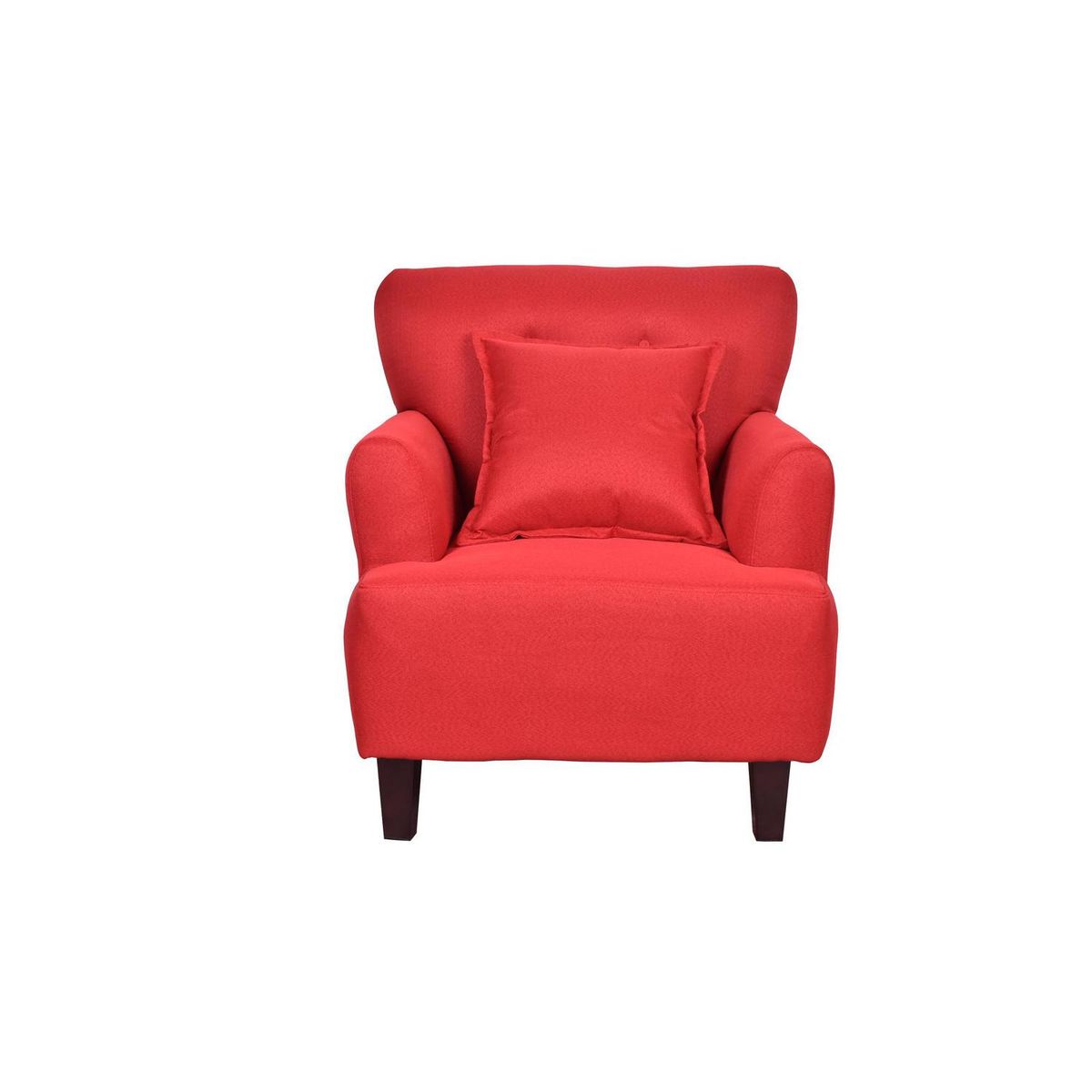 MASEL - Poltrona 1 cuerpo Poltrona 75x92x65 cm rojo