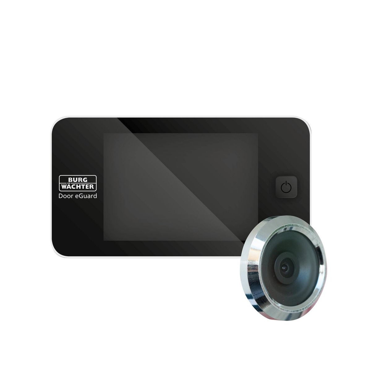 BURG WACHTER - Mirilla electrónica para puerta con timbre color plata