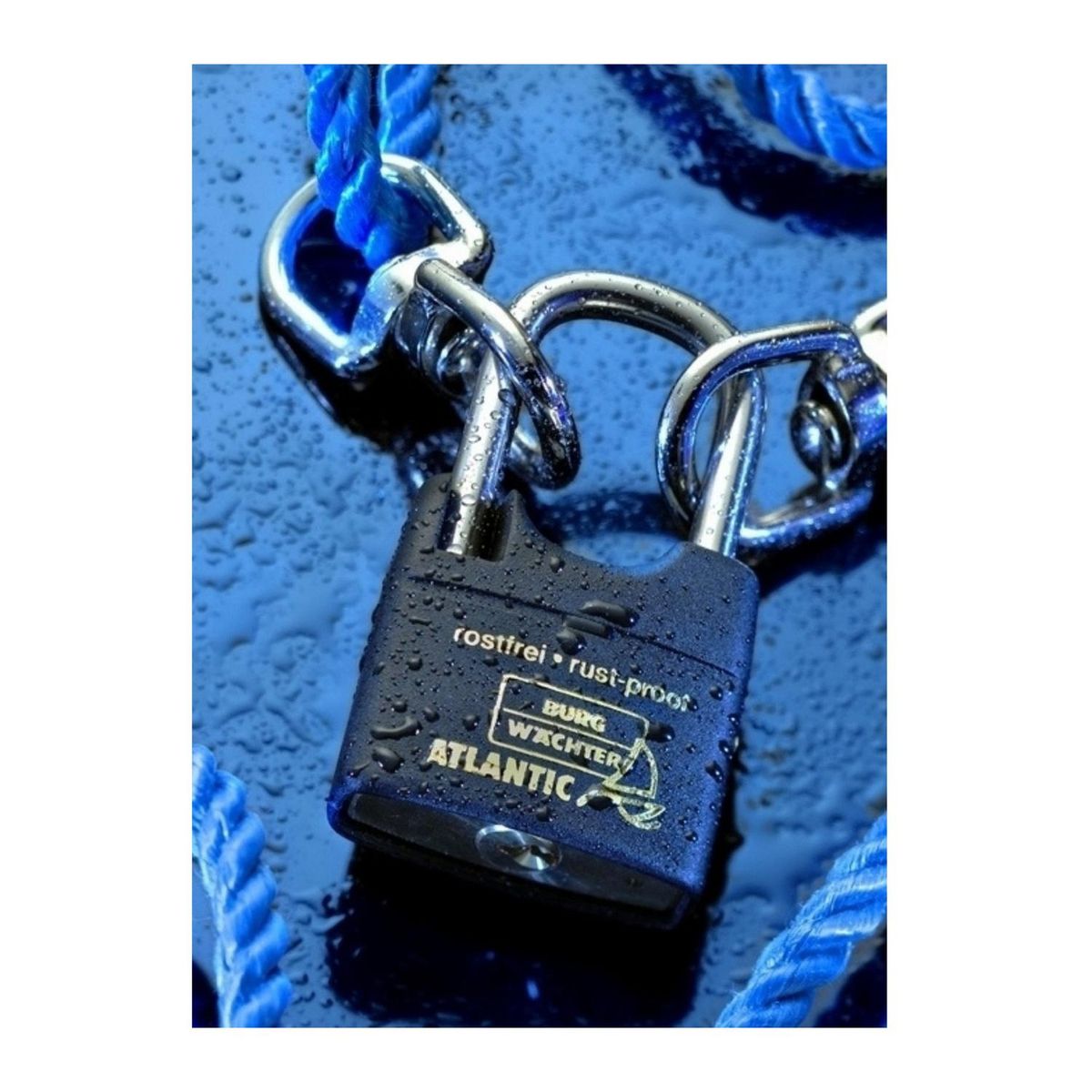 BURG WACHTER - Candado de latón resistente al agua de mar absolutamente inoxidable