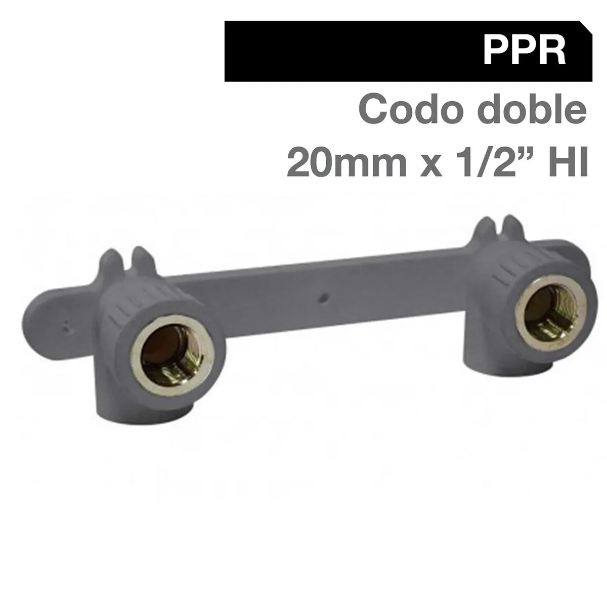 HOFFENS - Codo Doble PPR 20 X 1/2" Hi