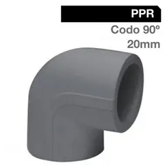 HOFFENS - Codo PPR 90° 20 mm. Gris