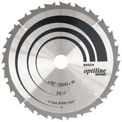 BOSCH - Disco de sierra circular 10" 24 dientes