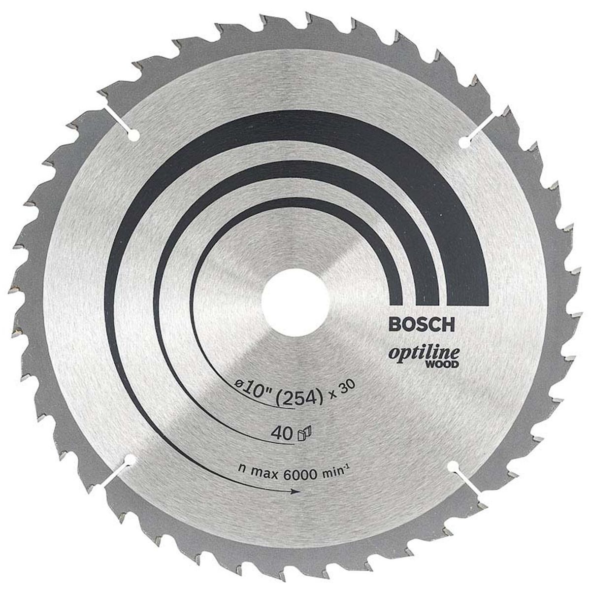 BOSCH - Disco De Sierra Circular 10" 40 Dientes