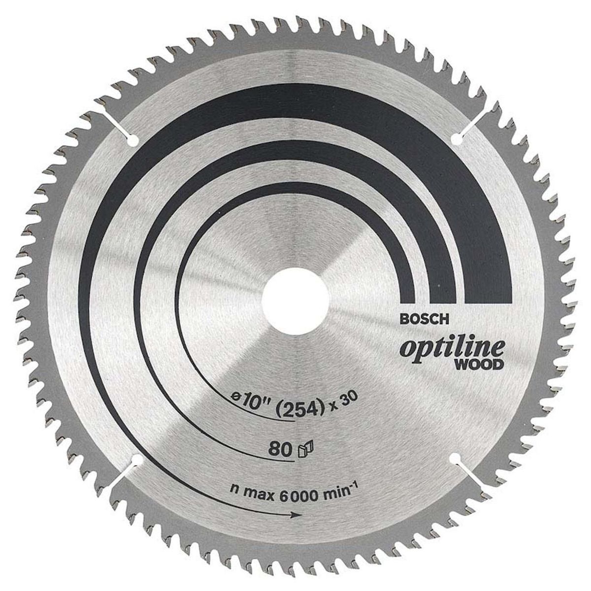 BOSCH - Disco De Sierra Circular 10" 80 Dientes