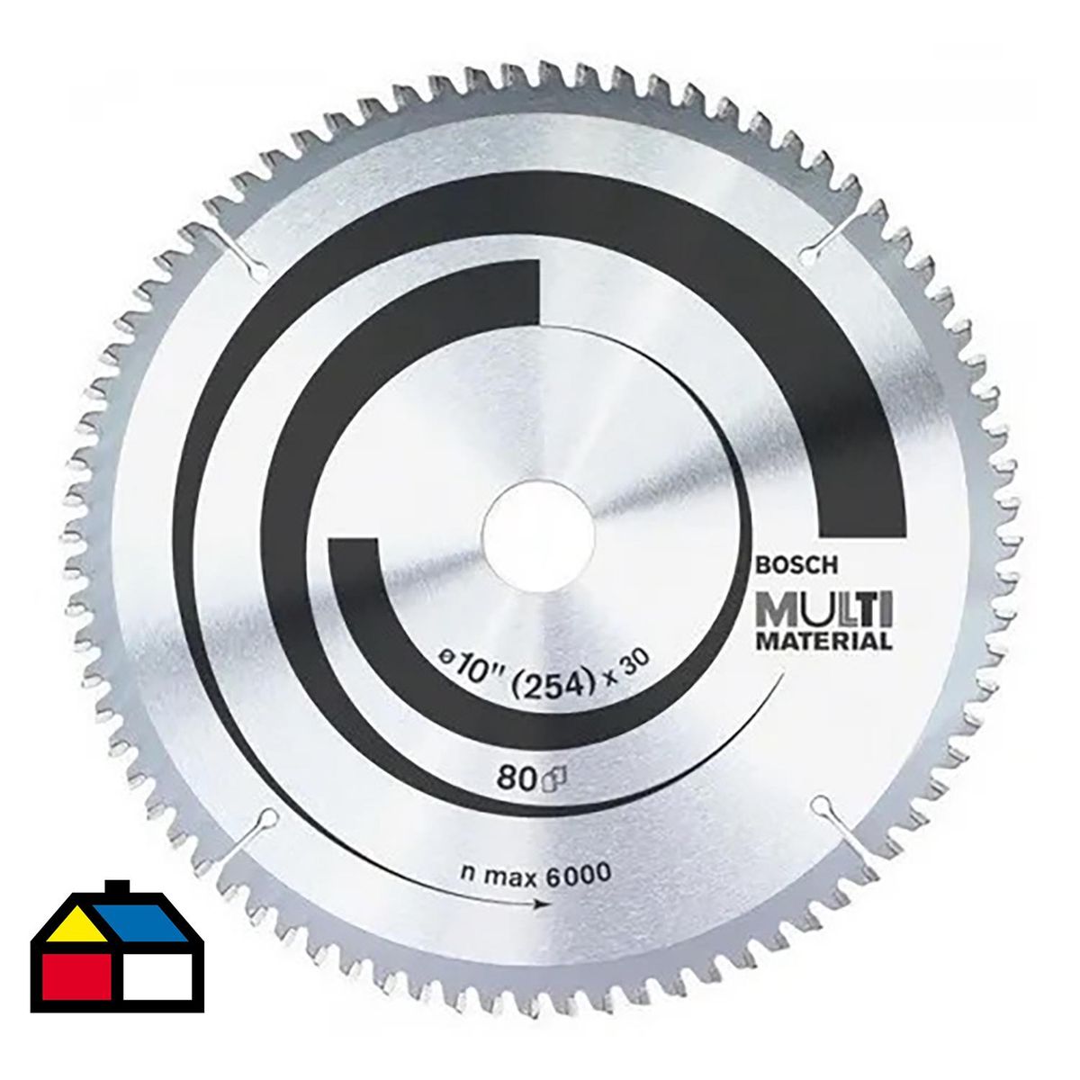BOSCH - Disco de sierra circular 10" 80 dientes multimaterial