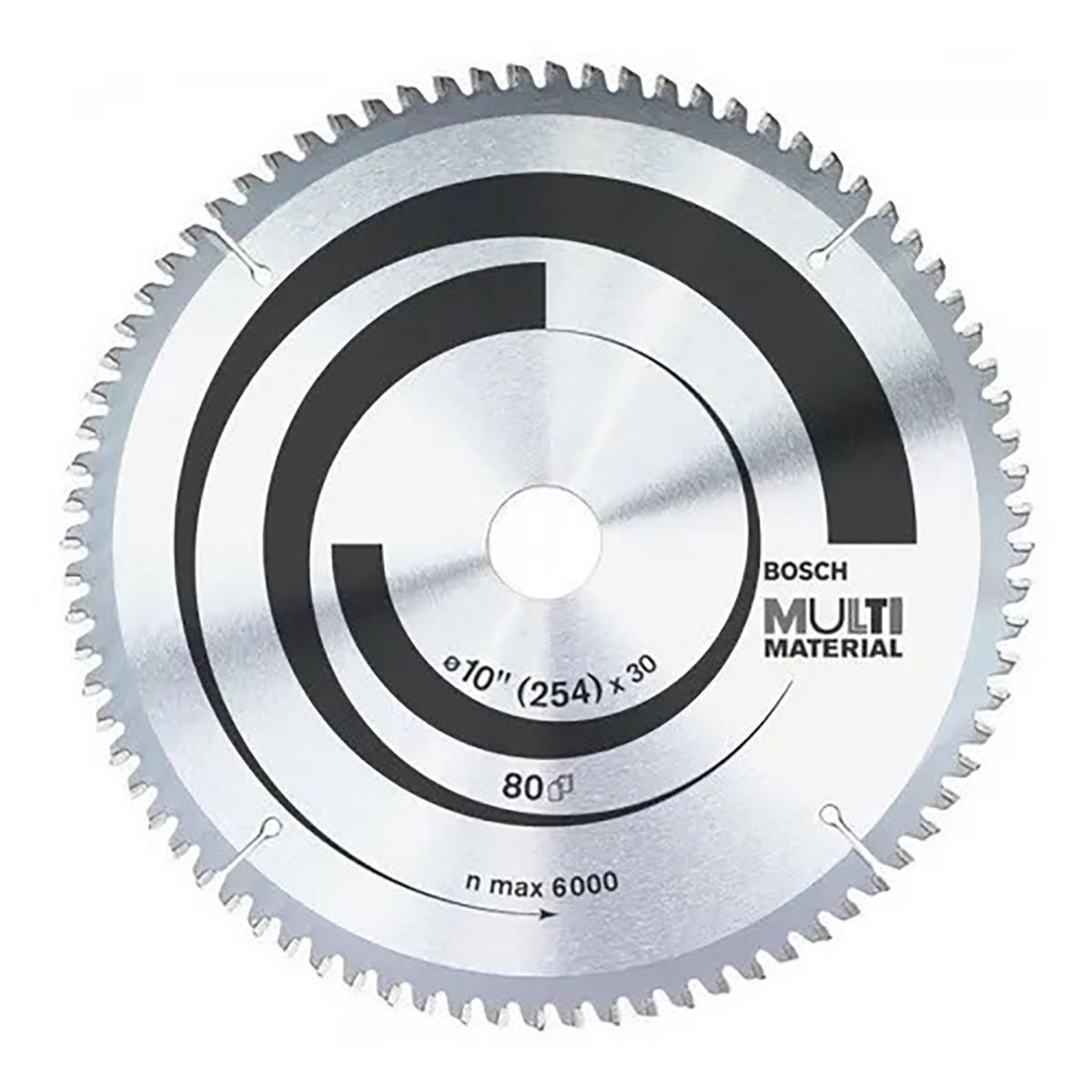 BOSCH - Disco de sierra circular 10" 80 dientes multimaterial