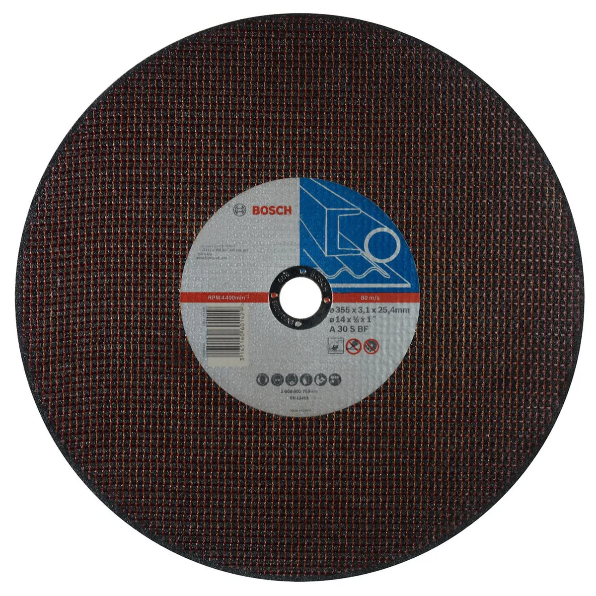 BOSCH - Disco de corte 355x3,1x25,40 mm metal