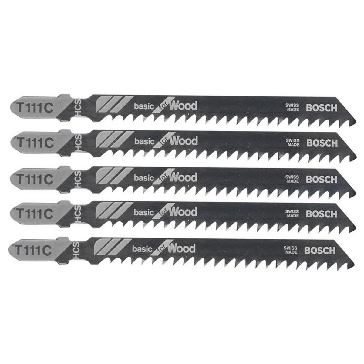 BOSCH - Hoja para sierra caladora T111C 5 unidades