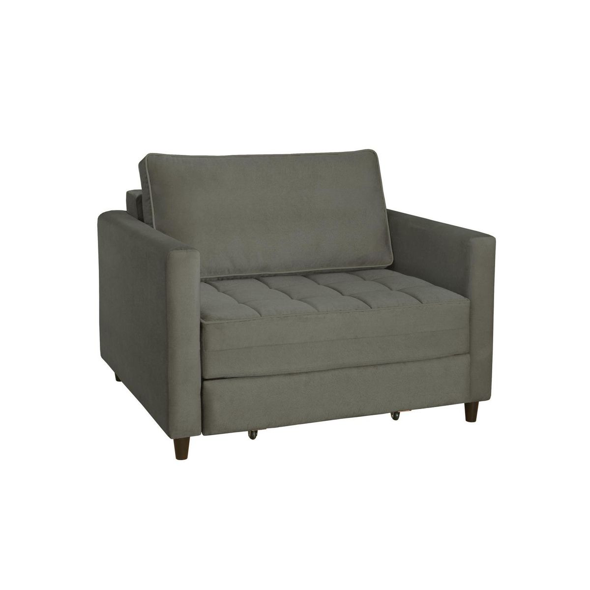 AR DESIGN - Sofá Cama 1 cuerpo Belize 100x90x100 cm Gris