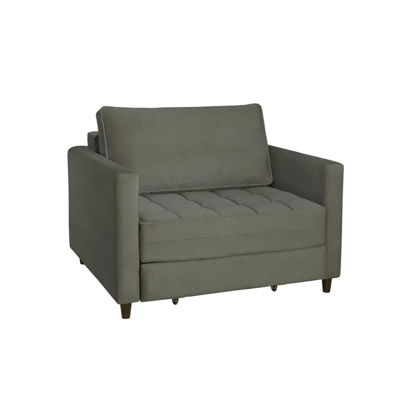 AR DESIGN - Sofá Cama 1 cuerpo Belize 100x90x100 cm Gris