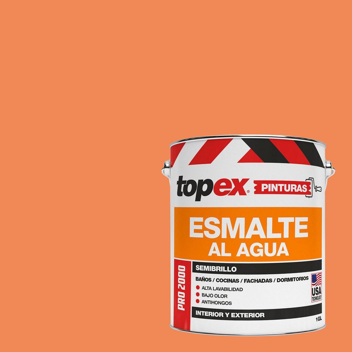 TOPEX - Esmalte al Agua 1 galón(es) Semibrillante Café