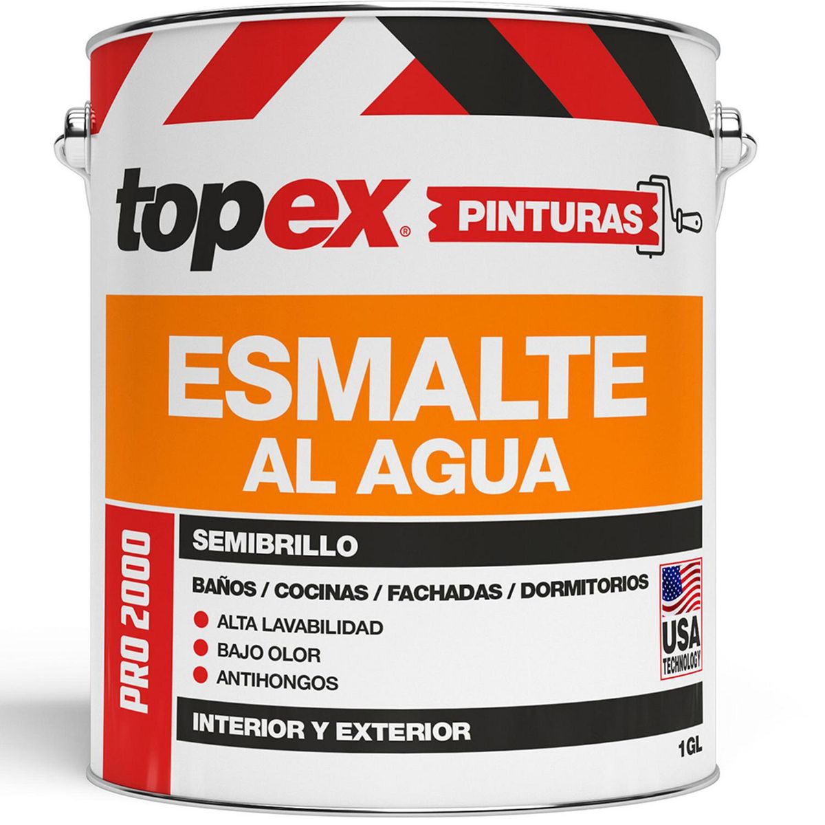 TOPEX - Esmalte al Agua 1 galón(es) Semibrillante Café