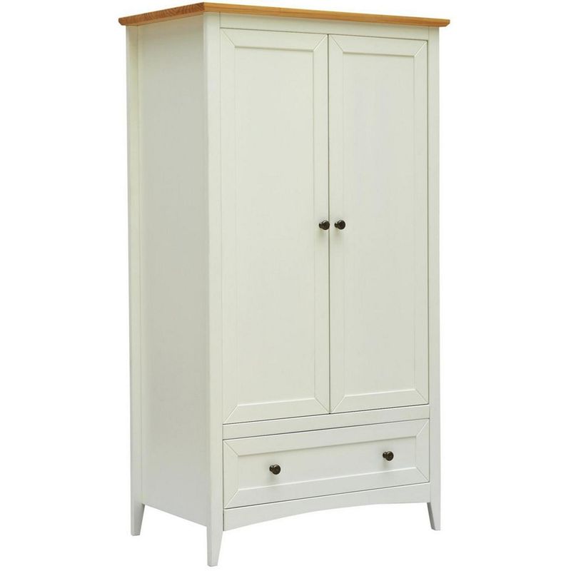 AR DESIGN - Clóset 2 Puerta(s) 1 Cajone(s) 1 Repisa(s) 90x165x55 cm Blanco
