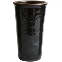 MESTIZA - Florero ceramica negro 20cm