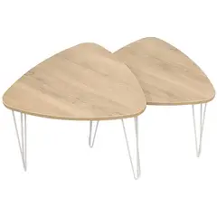 AGM - Set de 2 mesas Vintage 58x55x44/39 cm