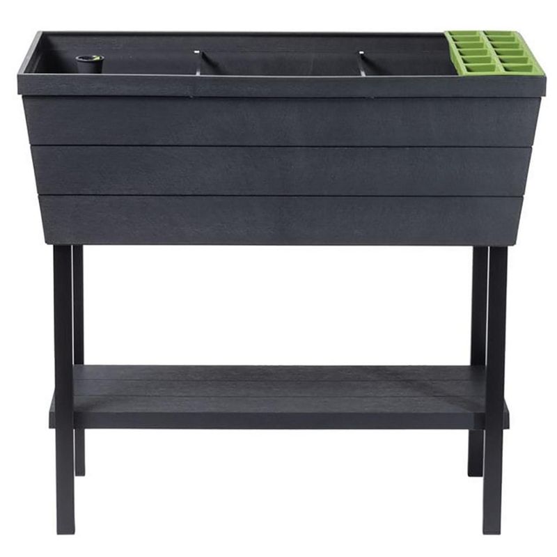 KETER - Jardinera Huerto Urban Bloomer de Polipropileno 90x78 Café