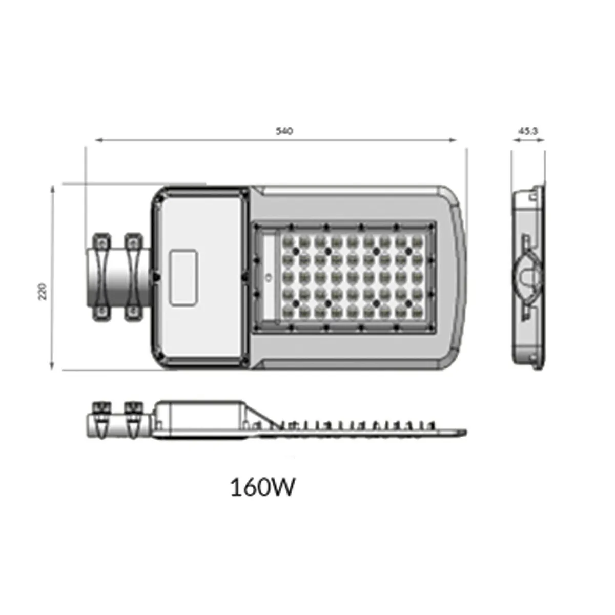 HB LEDS - Alumbrado Público Pubstreet 160W