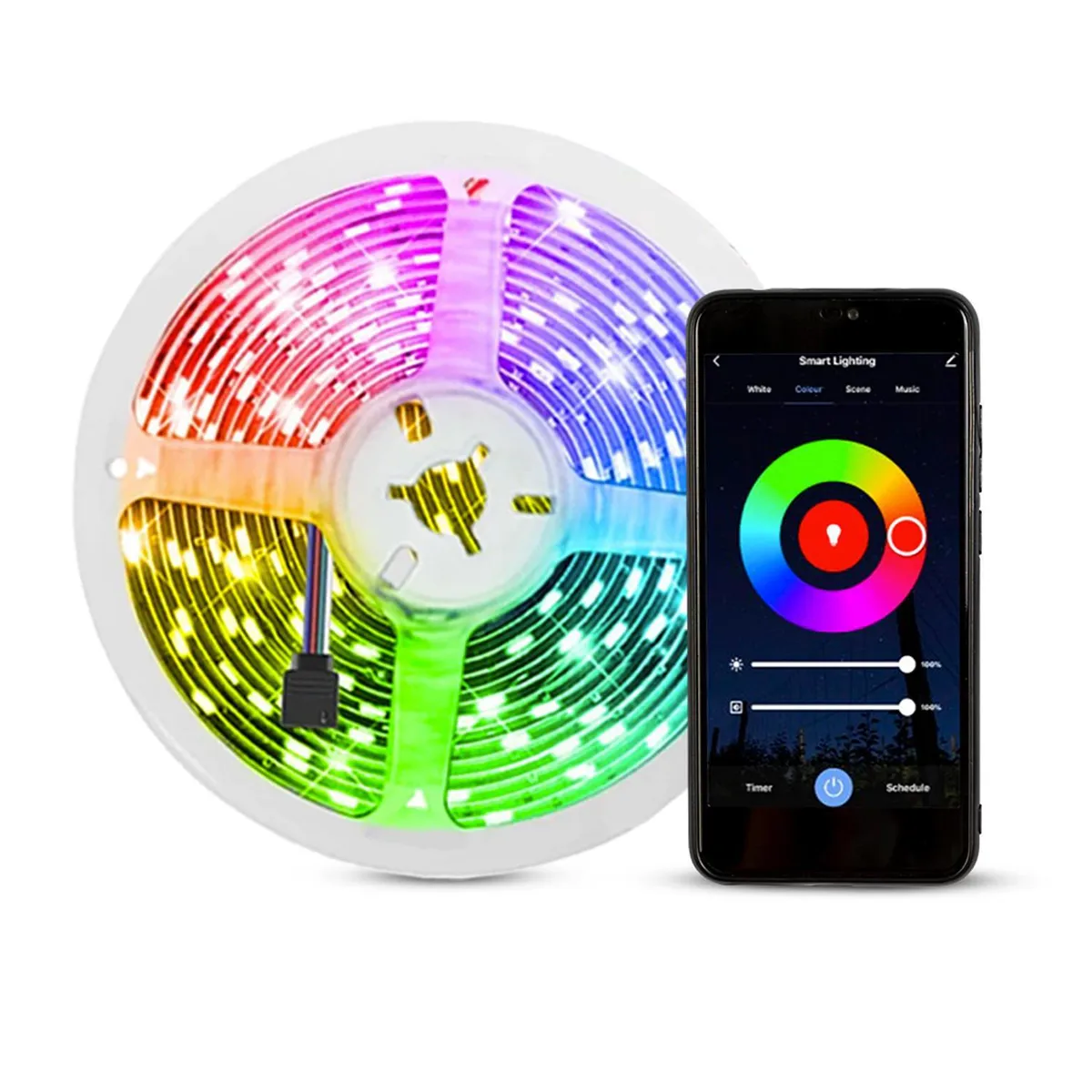 HB LEDS - Cinta LED Smart RGB 5m + CCT Inteligente WIFI