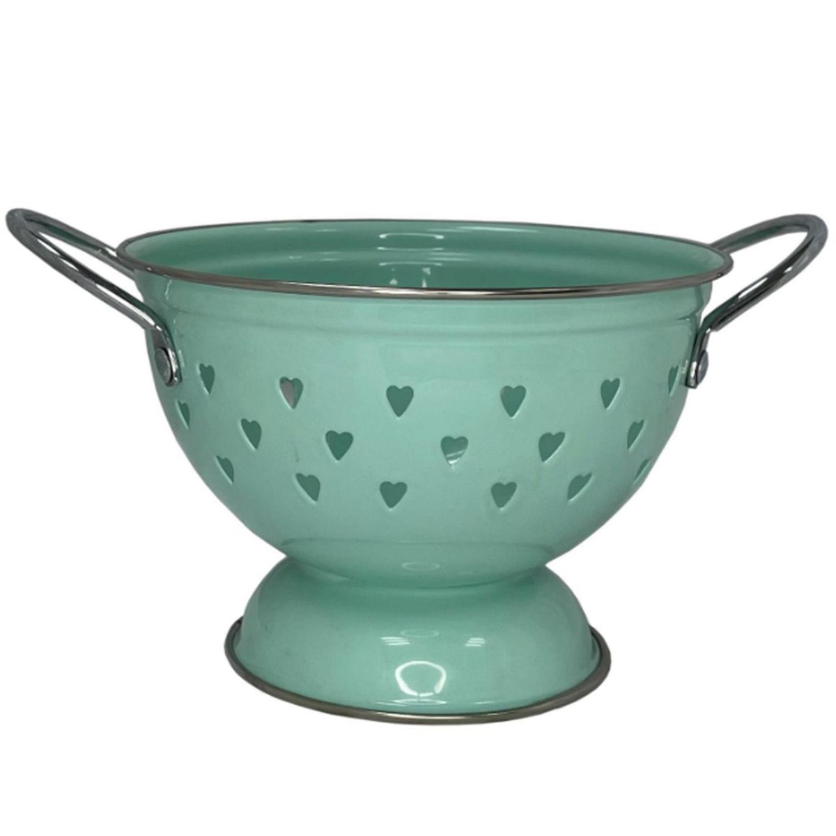 PK HOME - Colador Enlozado Celeste Pk Home 16.5 cm para Cocina