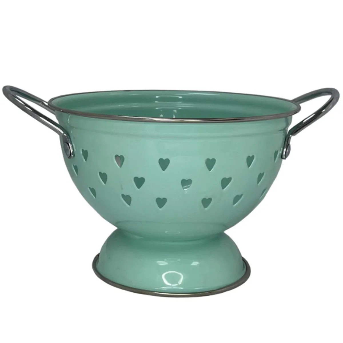 PK HOME - Colador Enlozado Celeste Pk Home 16.5 cm para Cocina