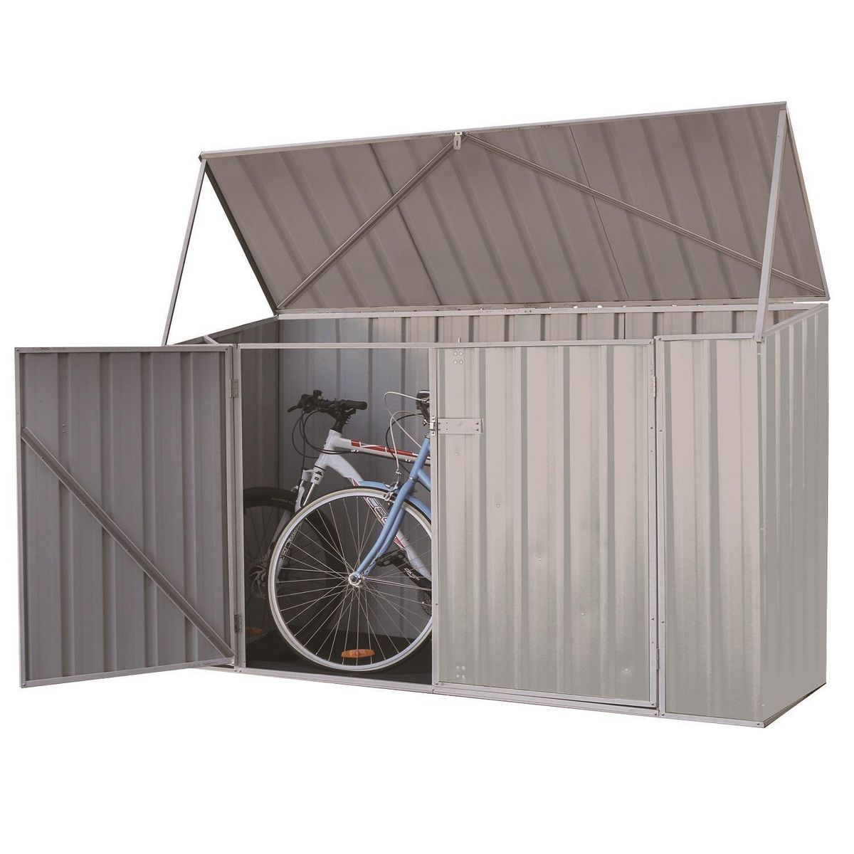 ABSCO - Bodega bicicleta 226x78x131 cm color gris.