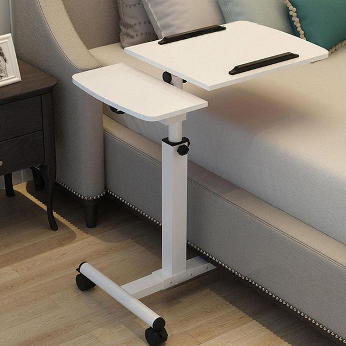 IMPORTADORA USA - Multimesa ajustable con ventilación para notebook blanco