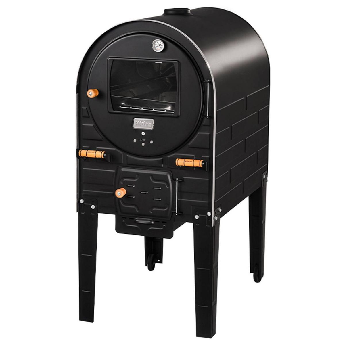 FAVATEX - Horno a Leña Negro Acero Carbono