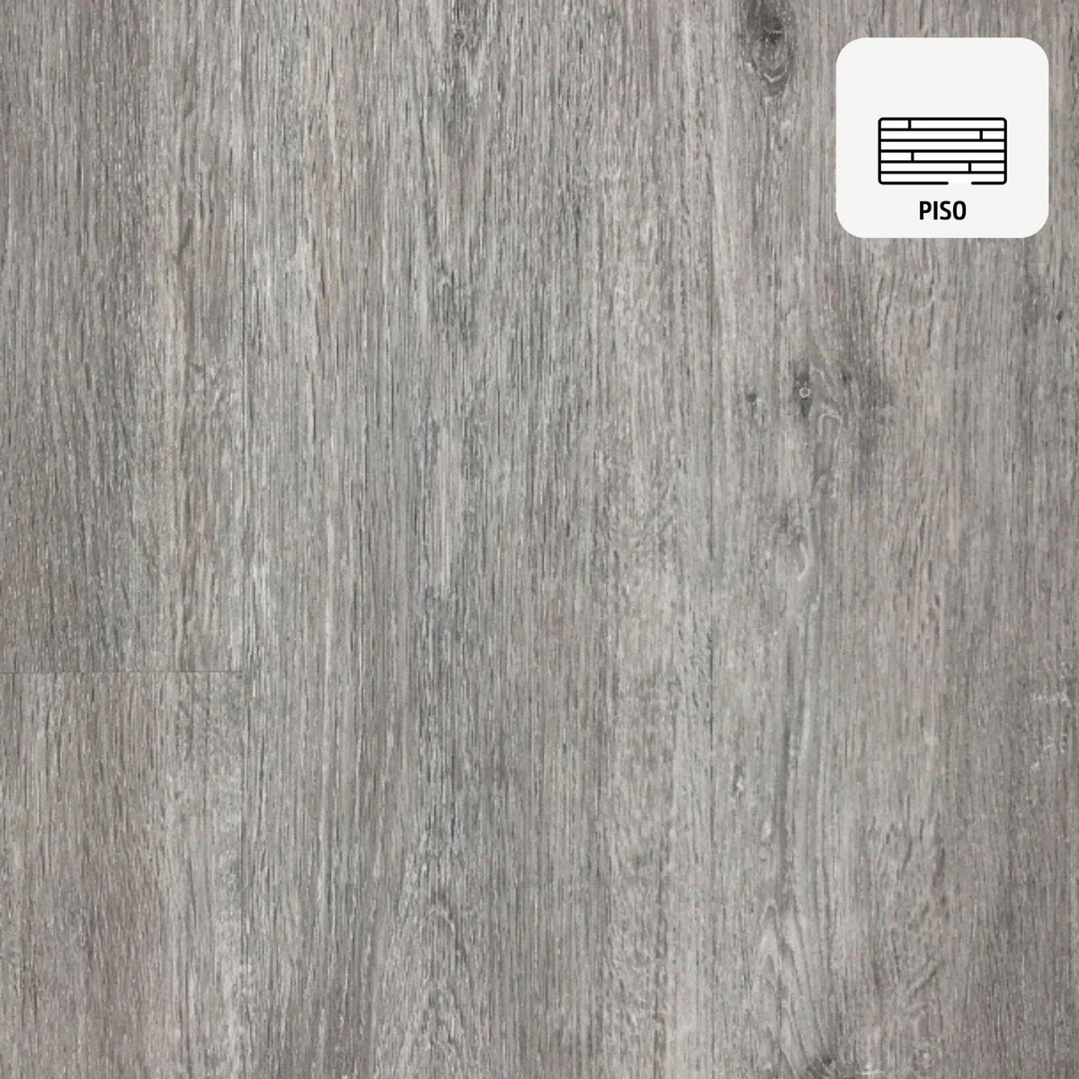 HOGA - Piso Vinílico SPC 4 mm 18x122 cm OH1218 Gris Ceniza 2.17 m2