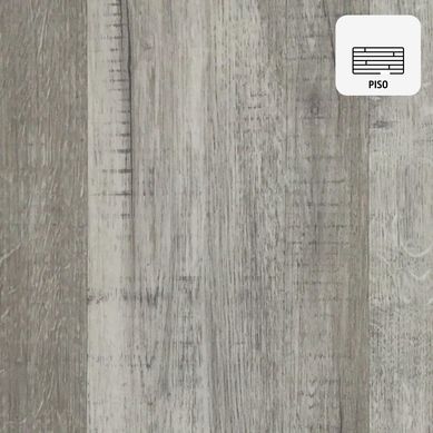 Piso Flotante Vinlico SPC Gris Absoluto 4mm + eva 1mm 18x122cm 2,17m2