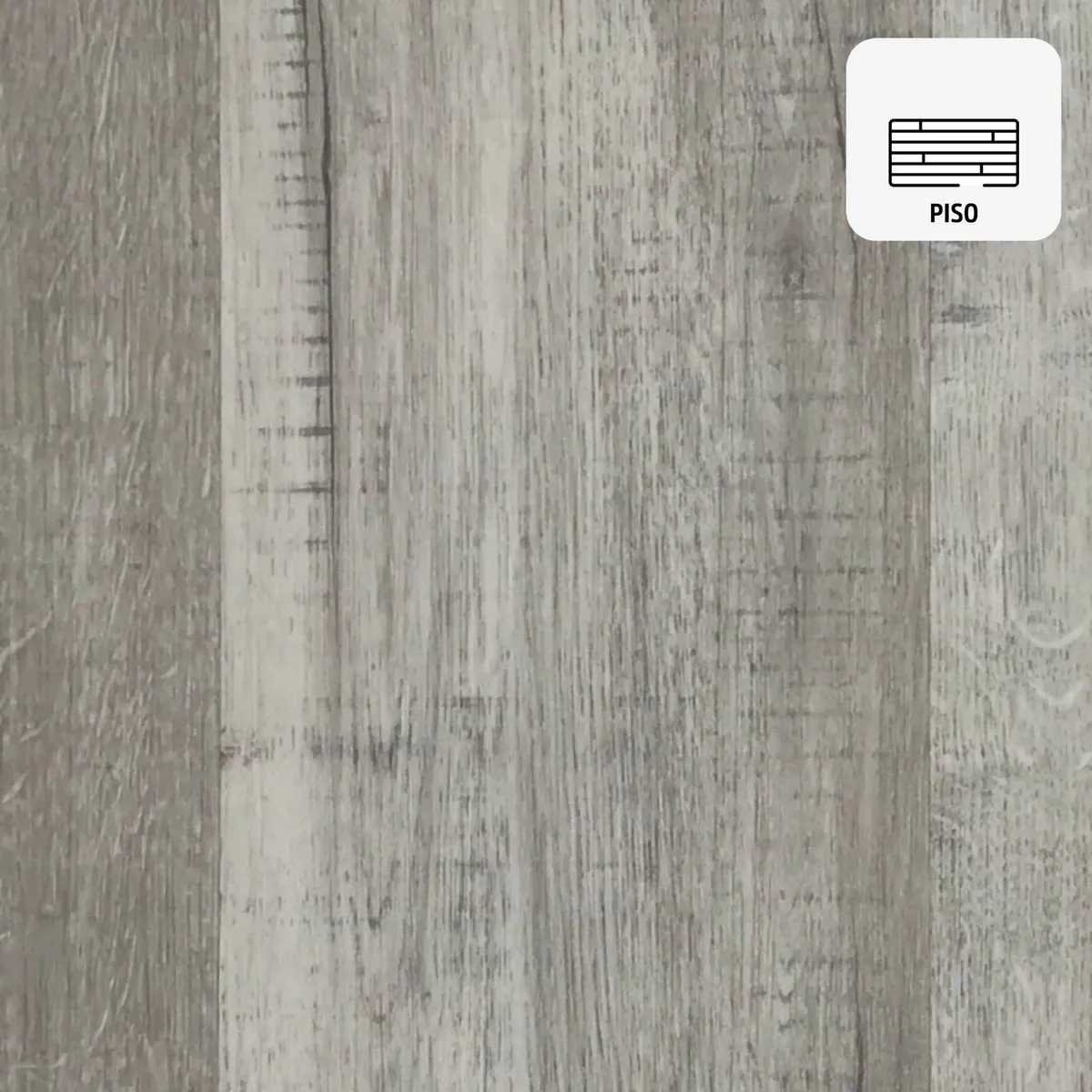 HOGA - Piso Vinílico SPC 4 mm 18x122 cm OH1221 Gris Absoluto 2.17 m2