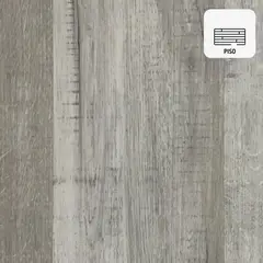 HOGA - Piso Vinílico SPC 4 mm 18x122 cm OH1221 Gris Absoluto 2.17 m2