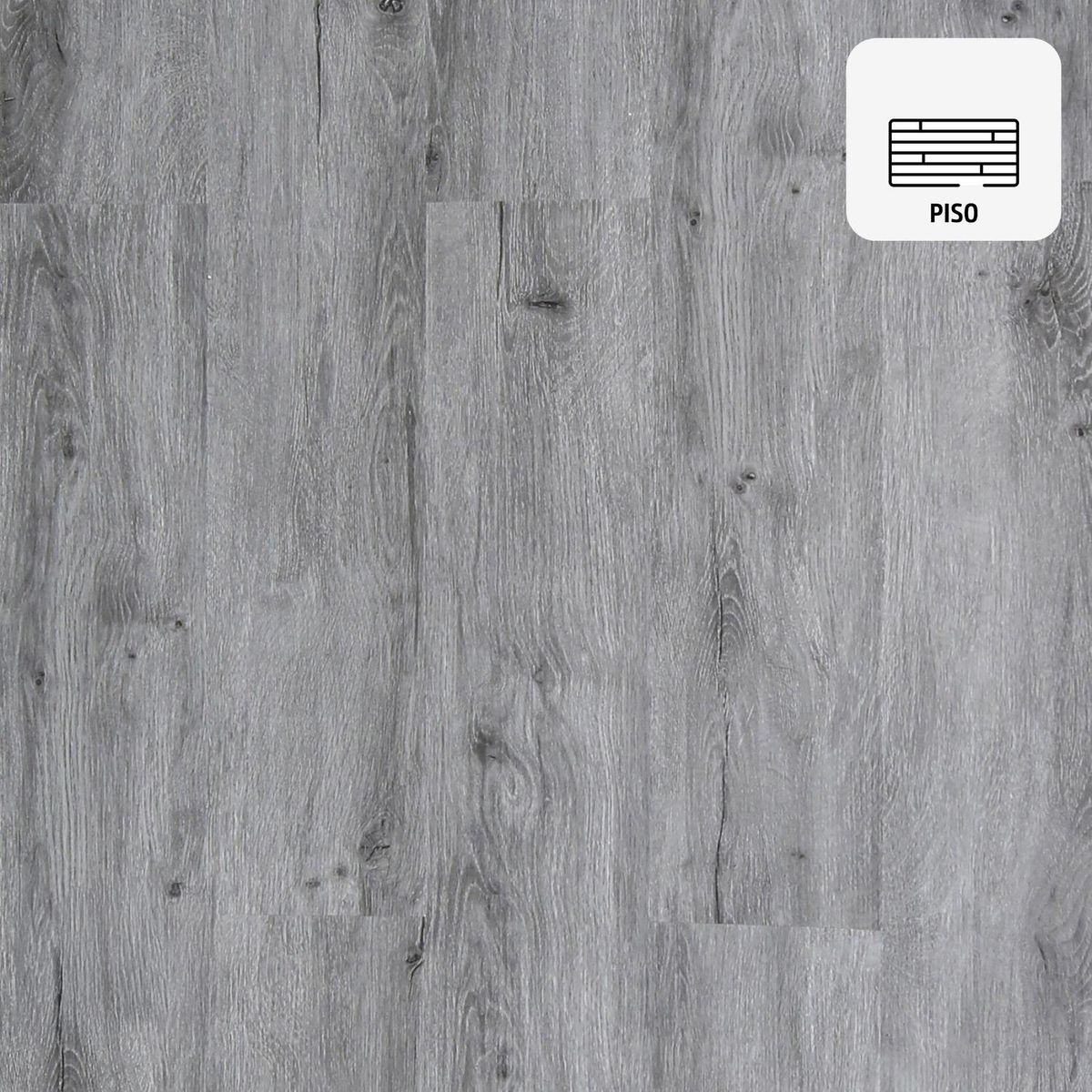 HOGA - Piso Vinílico SPC 4 mm 18x122 cm OH8079-2 Gris Londres 2.17 m2