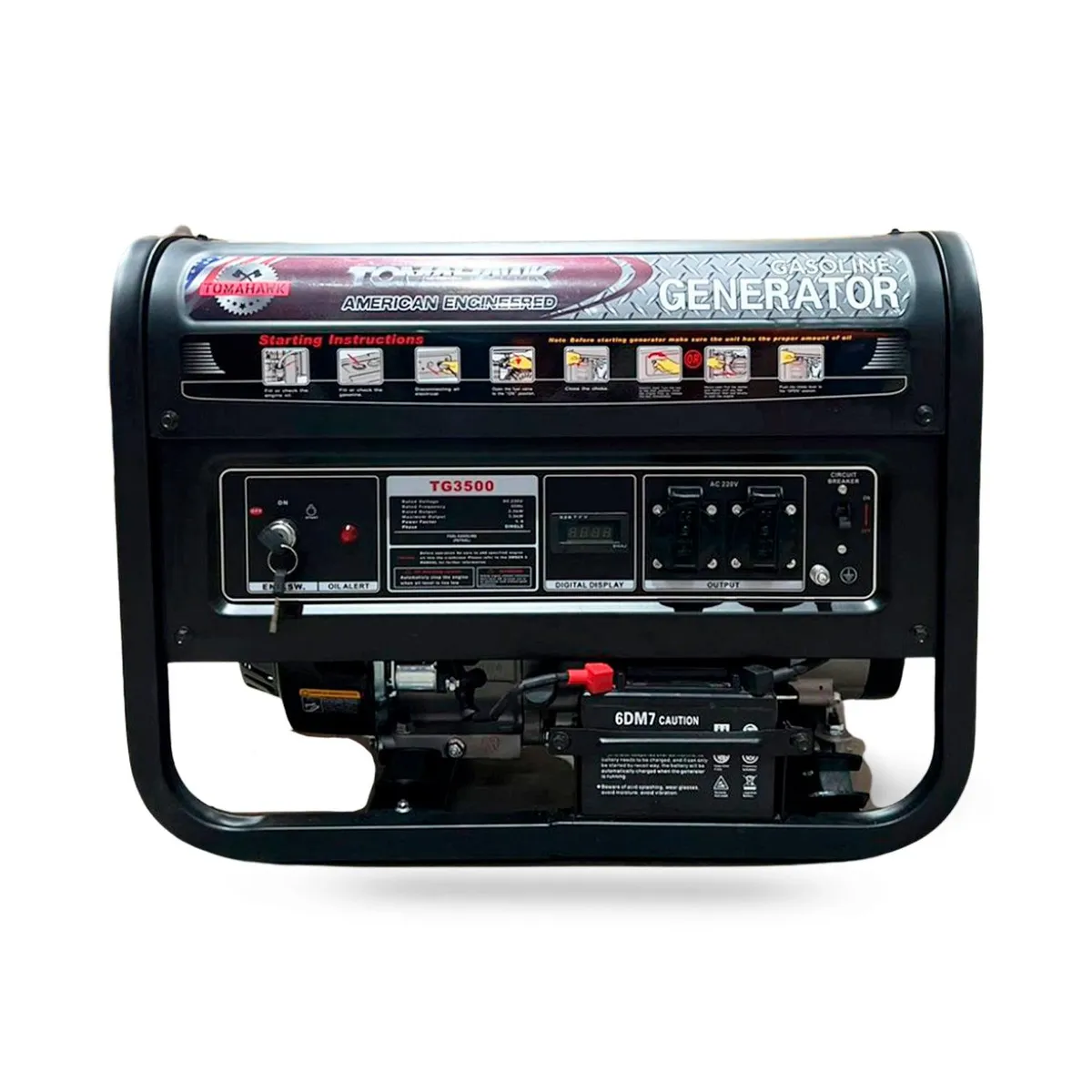 TOMAHAWK POWER - Generador Eléctrico a Gasolina Partida Eléctrica 3500 W 15 l