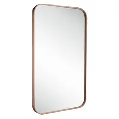 KLIPEN - Espejo Baño Forma Rectangular 60x100 cm Bronce Minerva
