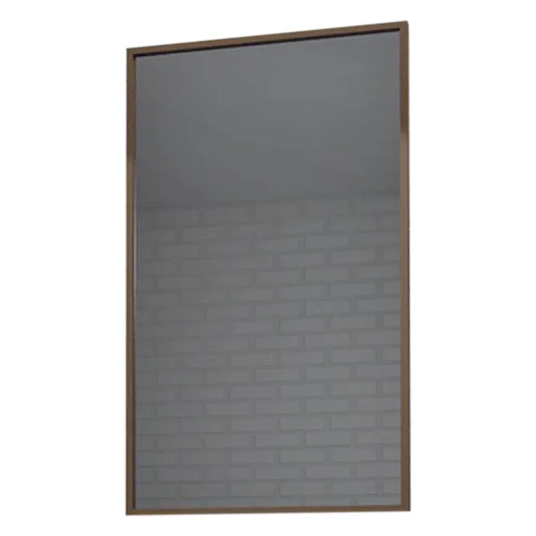 Espejo Pared Forma Rectangular 60x100 cm Bronce Ebro