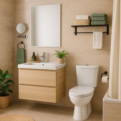 Imagen 2 del producto Espejo con Bisel Pared Forma Rectangular 60x90 cm Cherry Desempañante