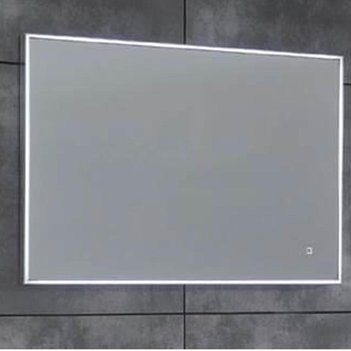 KLIPEN - Espejo con Bisel Baño Forma Rectangular 120x100 cm Cherry Desempañante 