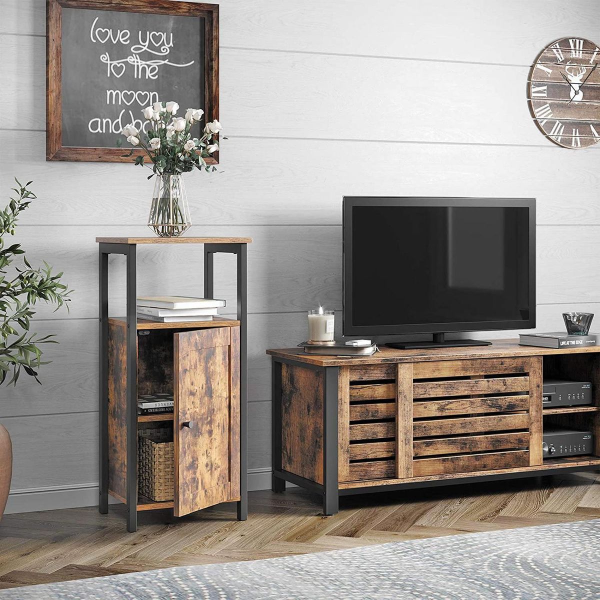 POTTERY - Estante Arrimo MDF 1 Nivel(es) 30x80x40 cm Café