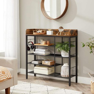 Imagen 2 del producto Estante MDF 5 Nivel(es) 30x100x100 cm Café