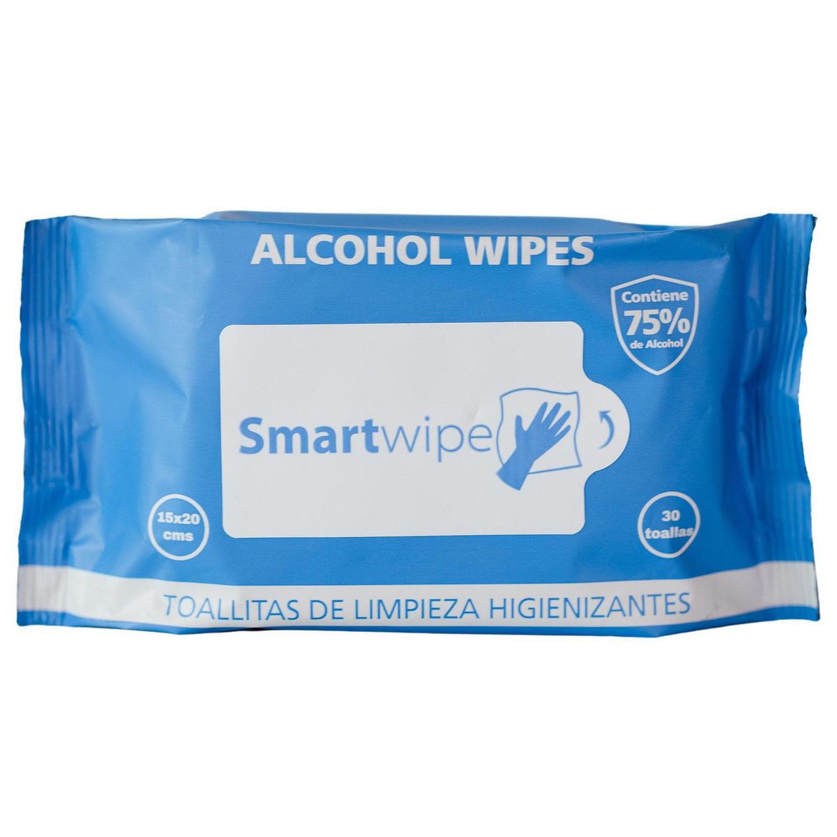 TOPSAFE - Toallitas Higienizantes Topsafe 75% Alcohol Certificadas 30 Unidades