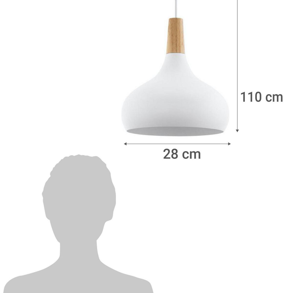 EGLO - Lámpara Colgante Acero Blanco